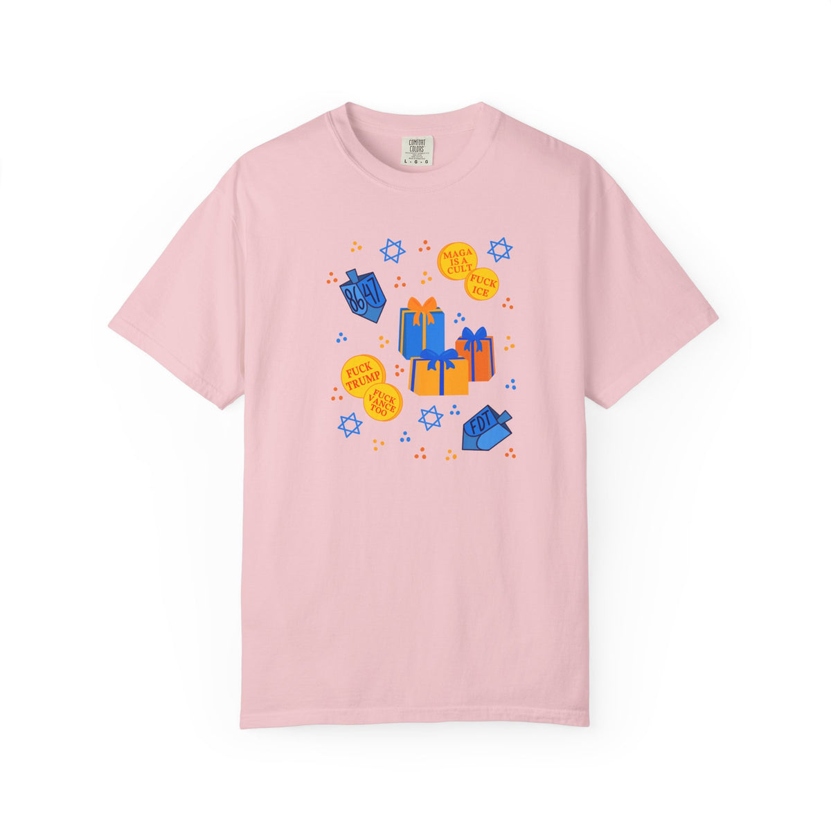 Slightly Subtle Hanukkah Dreidel Gelt Gift Celebration T-Shirt