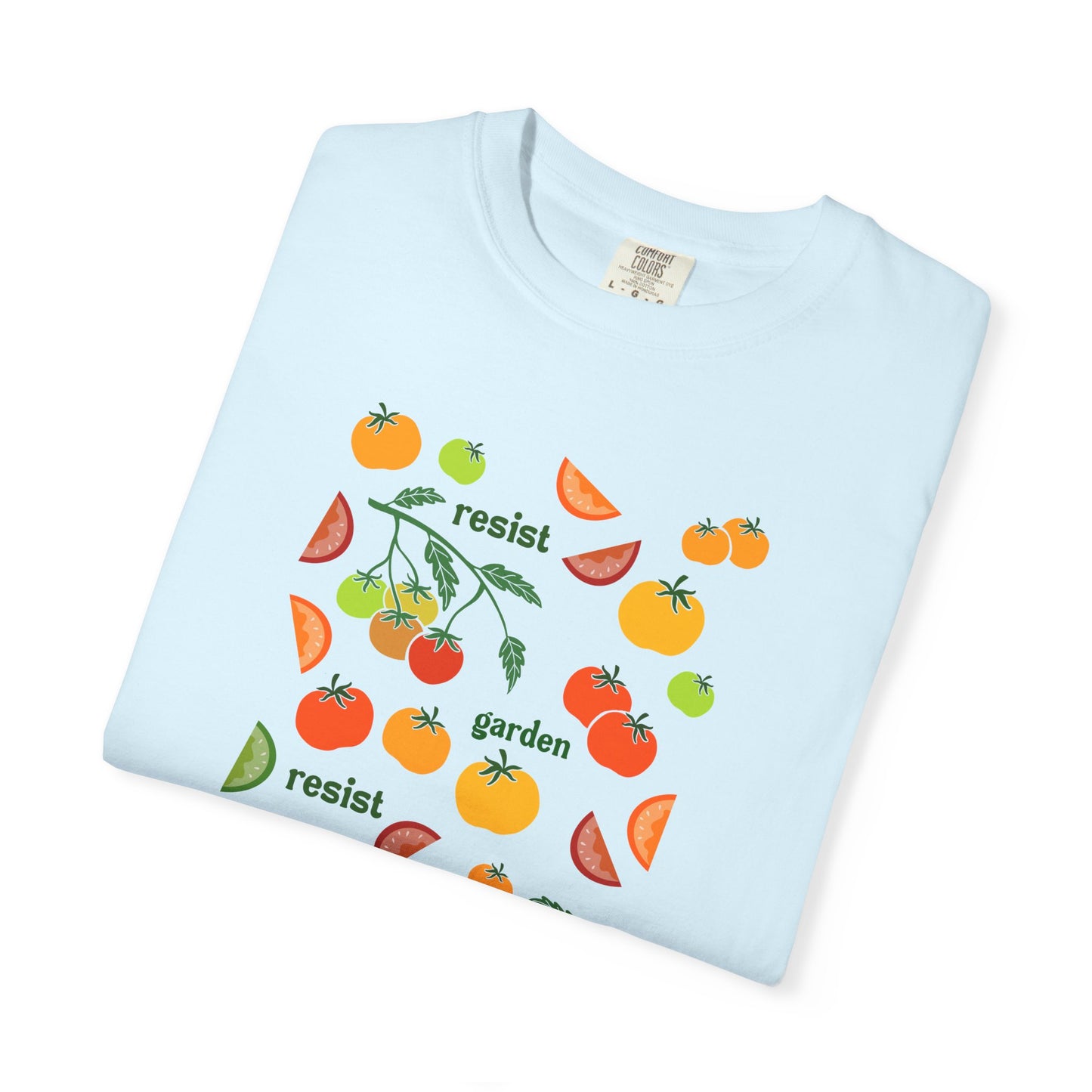 Resist Garden Grow T-shirt | Tomato Garden Illustration