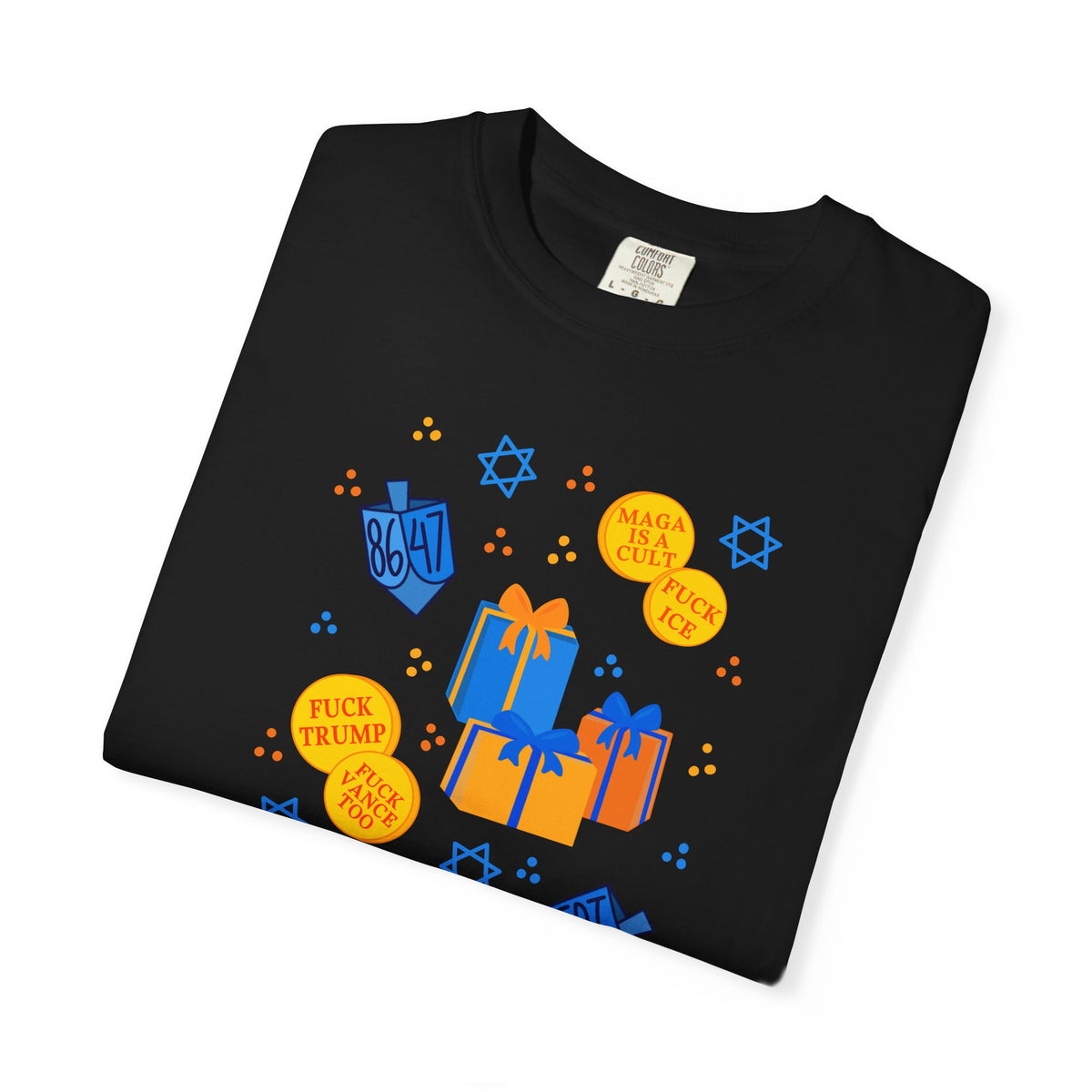 Slightly Subtle Hanukkah Dreidel Gelt Gift Celebration T-Shirt
