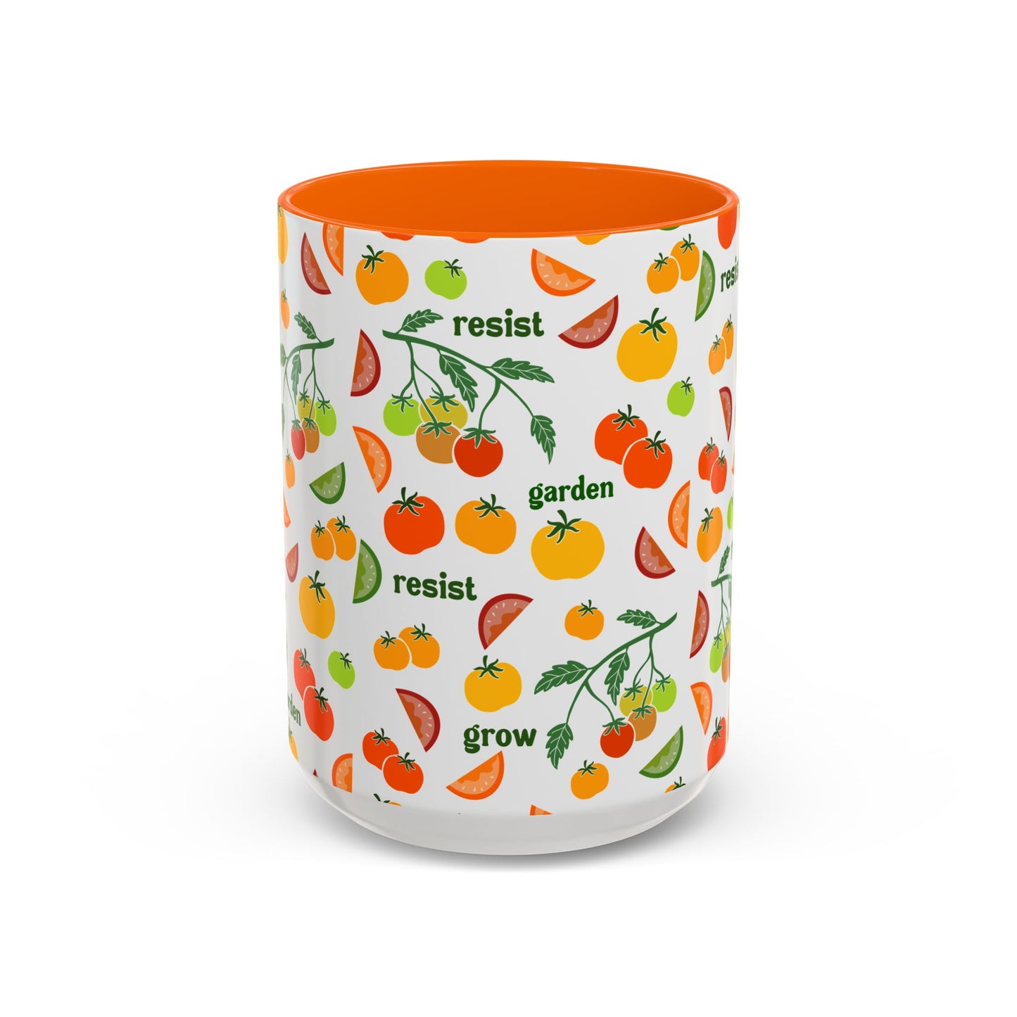 Resist Grow Garden tomatoes coffee mug | Accent Mug 11oz 15oz