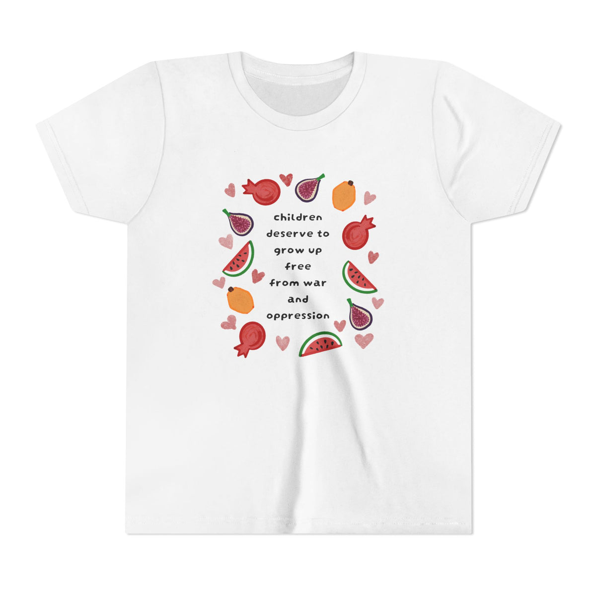 Children Deserve to Grow Up Free From War and Oppression Youth T-Shirt