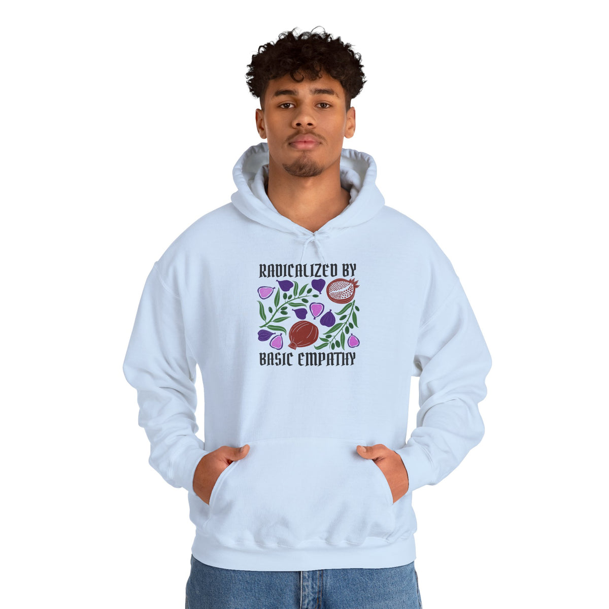 Radicalized by Basic Empathy Floral Hoodie