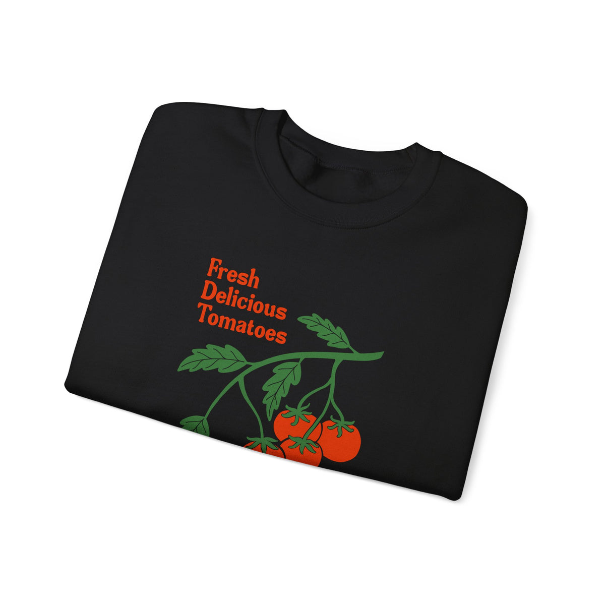 Tomato Crewneck Sweatshirt “Fresh Delicious Tomatoes” Vintage Farm Graphic