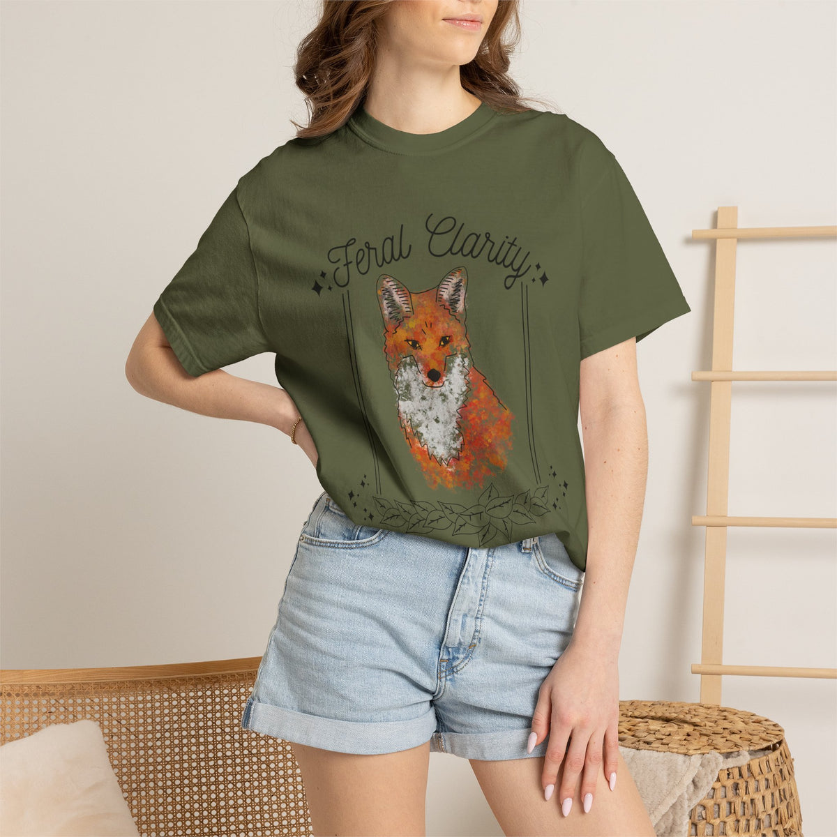 Feral Clarity Fox Graphic T-Shirt