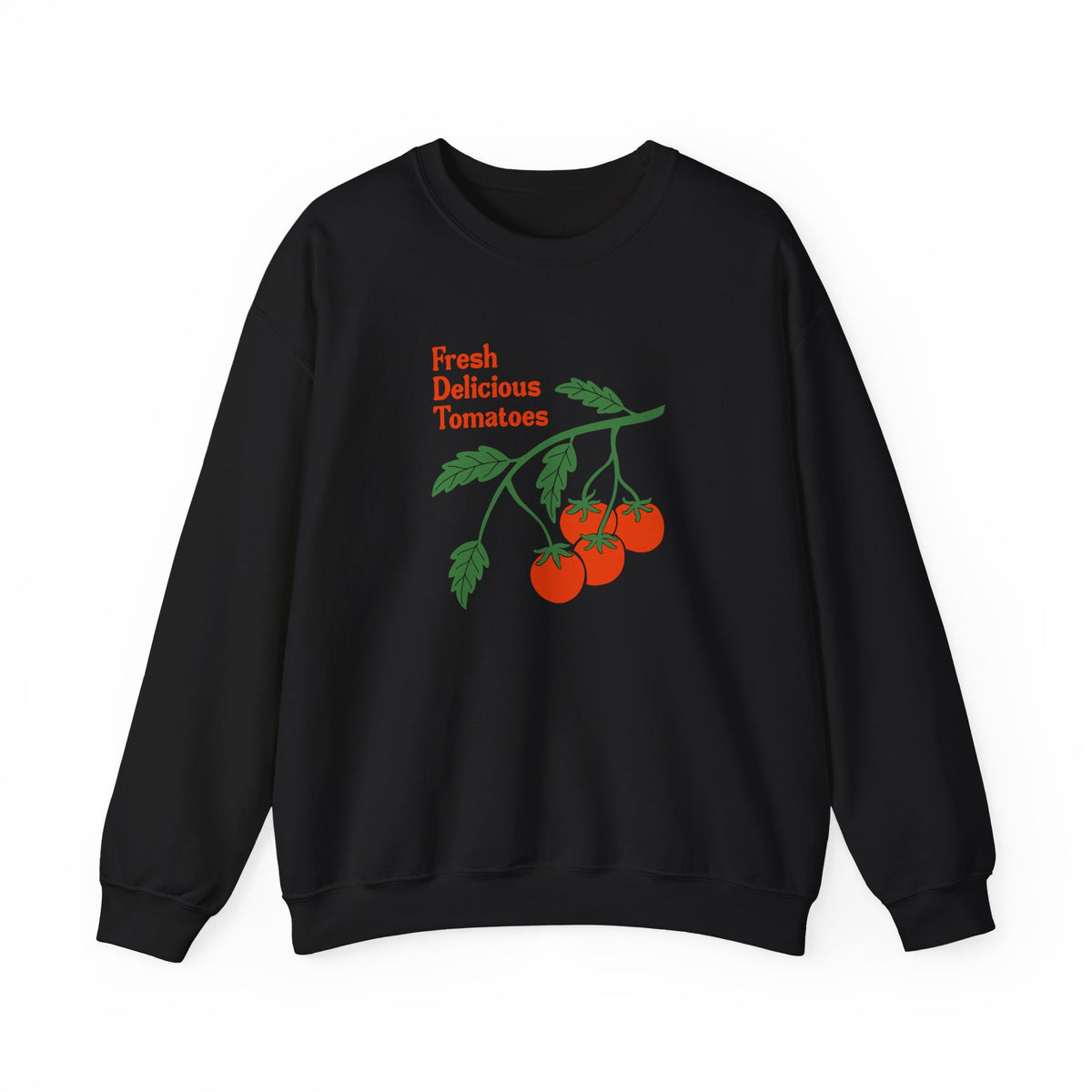 Tomato Crewneck Sweatshirt “Fresh Delicious Tomatoes” Vintage Farm Graphic