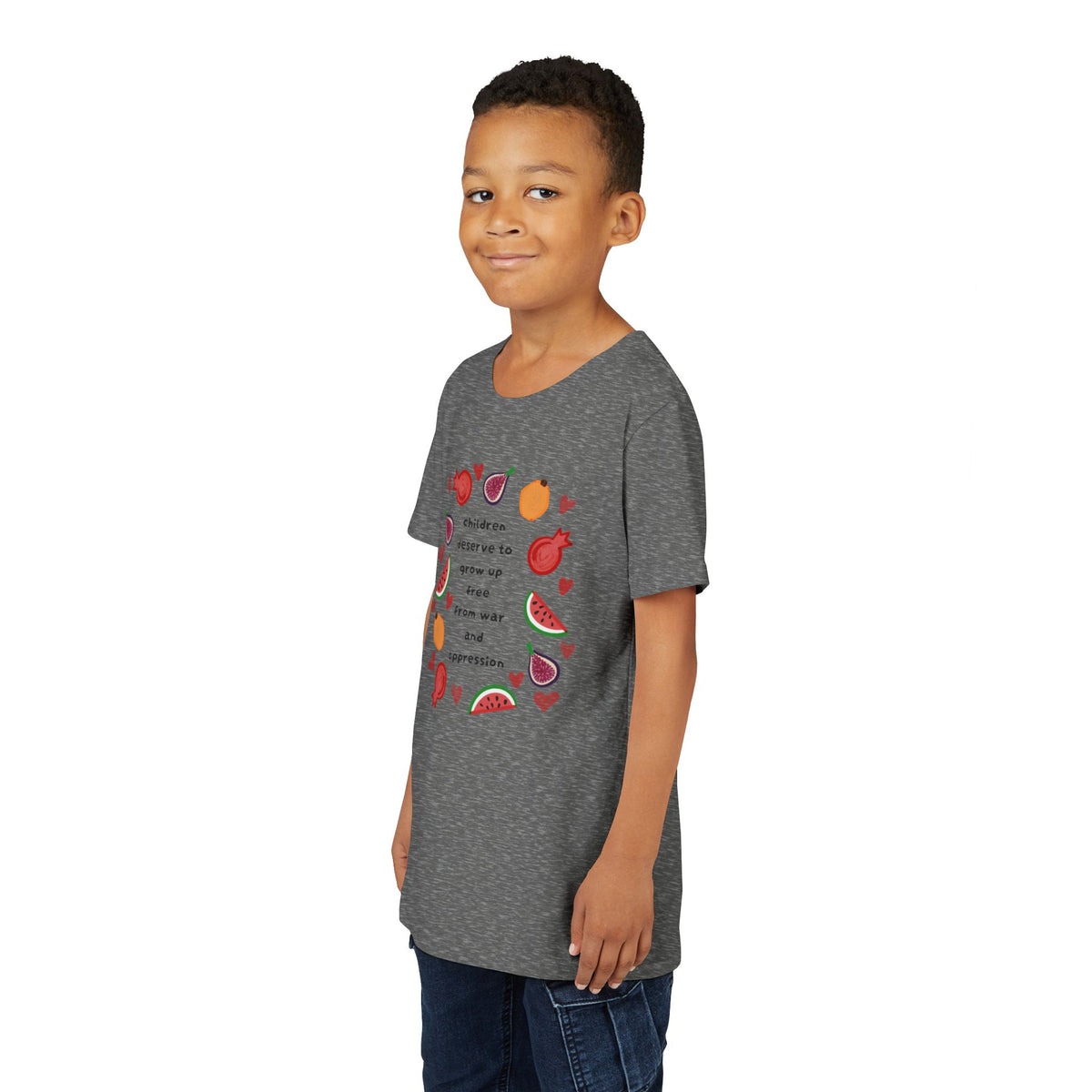 Children Deserve to Grow Up Free From War and Oppression Youth T-Shirt