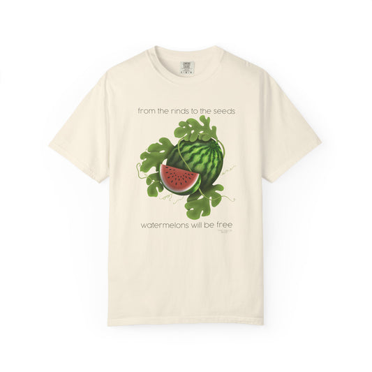 Watermelon Tree T-Shirt — "From the rains to the seeds... watermelons will be free"
