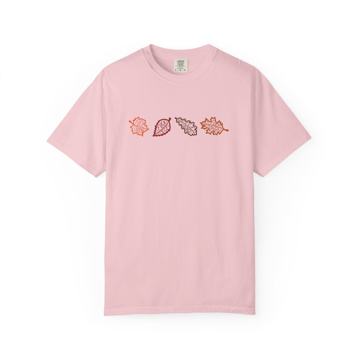 Autumn Leaves T-Shirt FDT Minimal Fall Foliage Graphic Tee