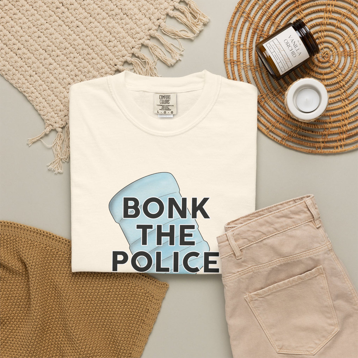 Graphic T-Shirt "Bonk the Police" Funny Meme Tee
