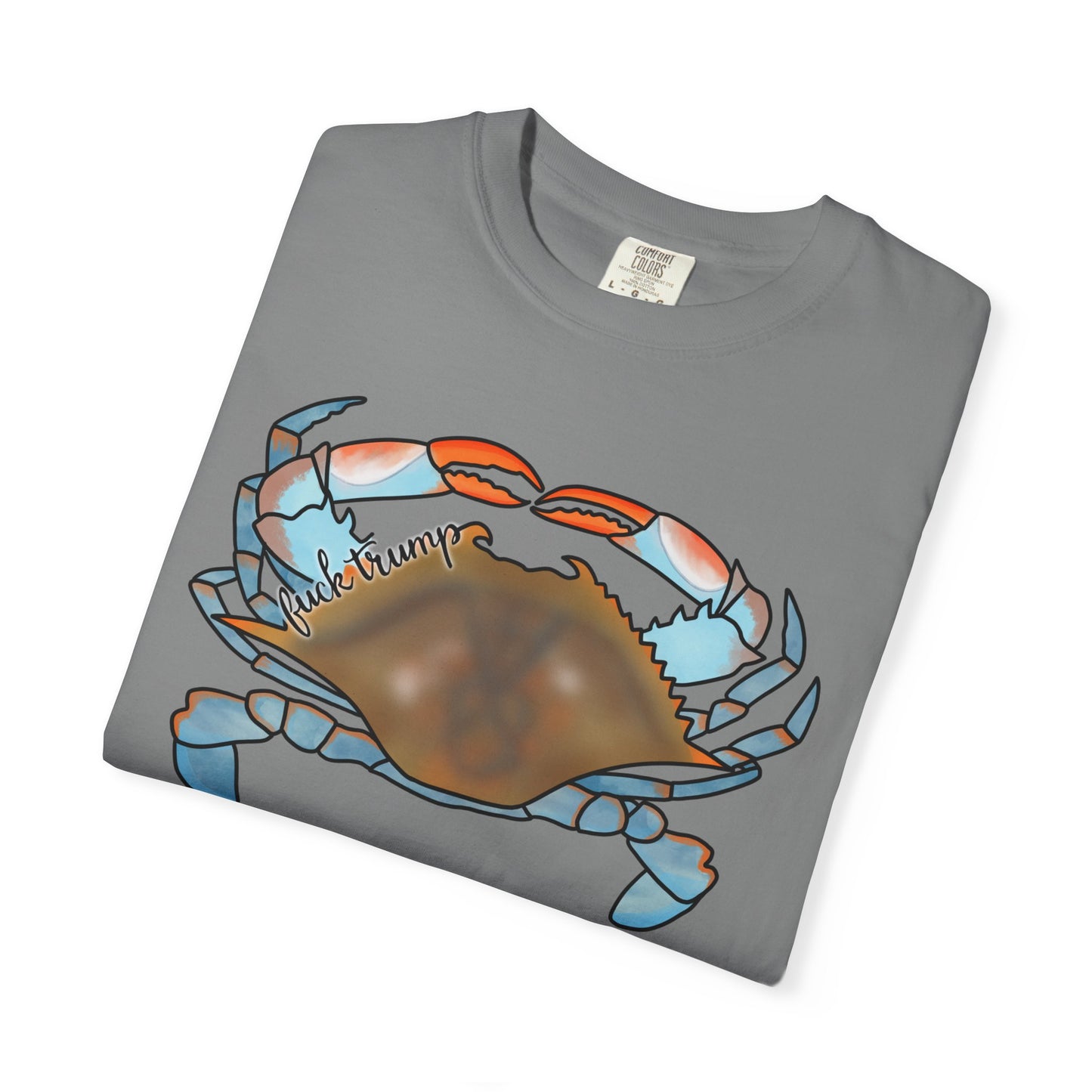 Slightly Subtle Blue Crab Graphic T-Shirt — Coastal Seafood Beach Tee