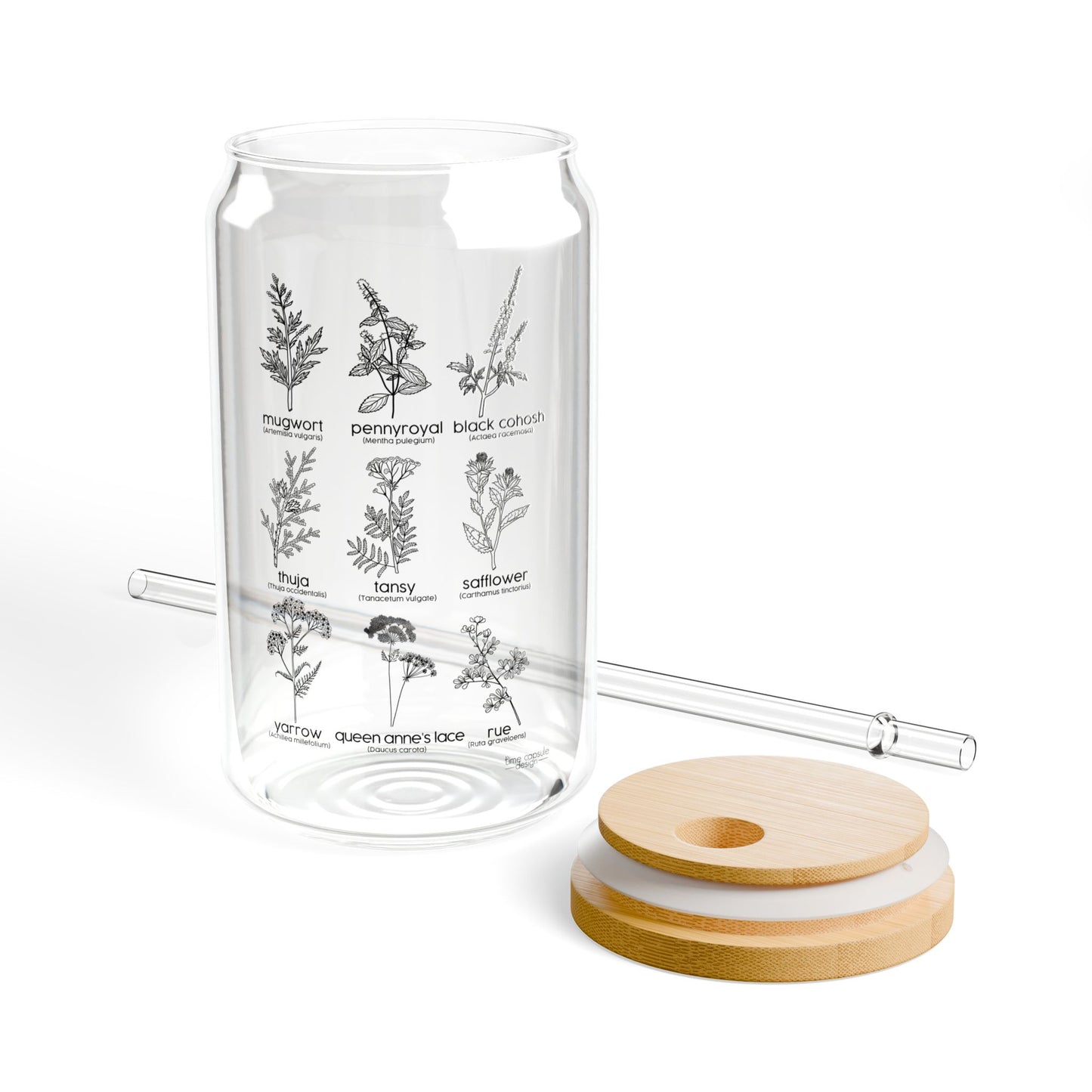 Herbs for Reproductive Freedom Sipper Glass Can
