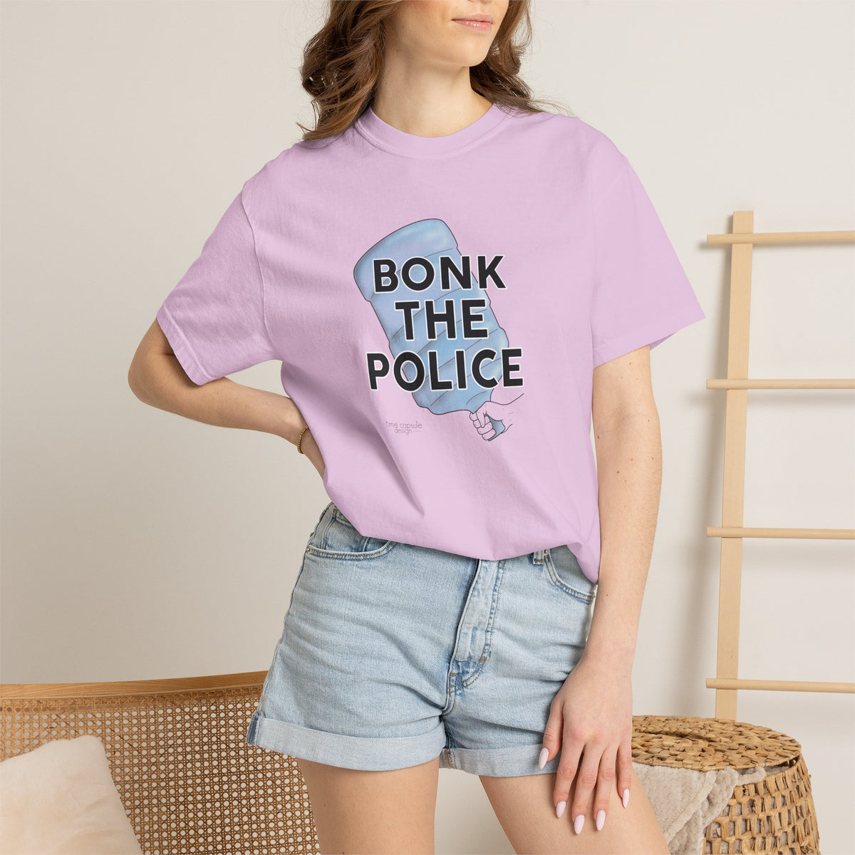 Graphic T-Shirt "Bonk the Police" Funny Meme Tee