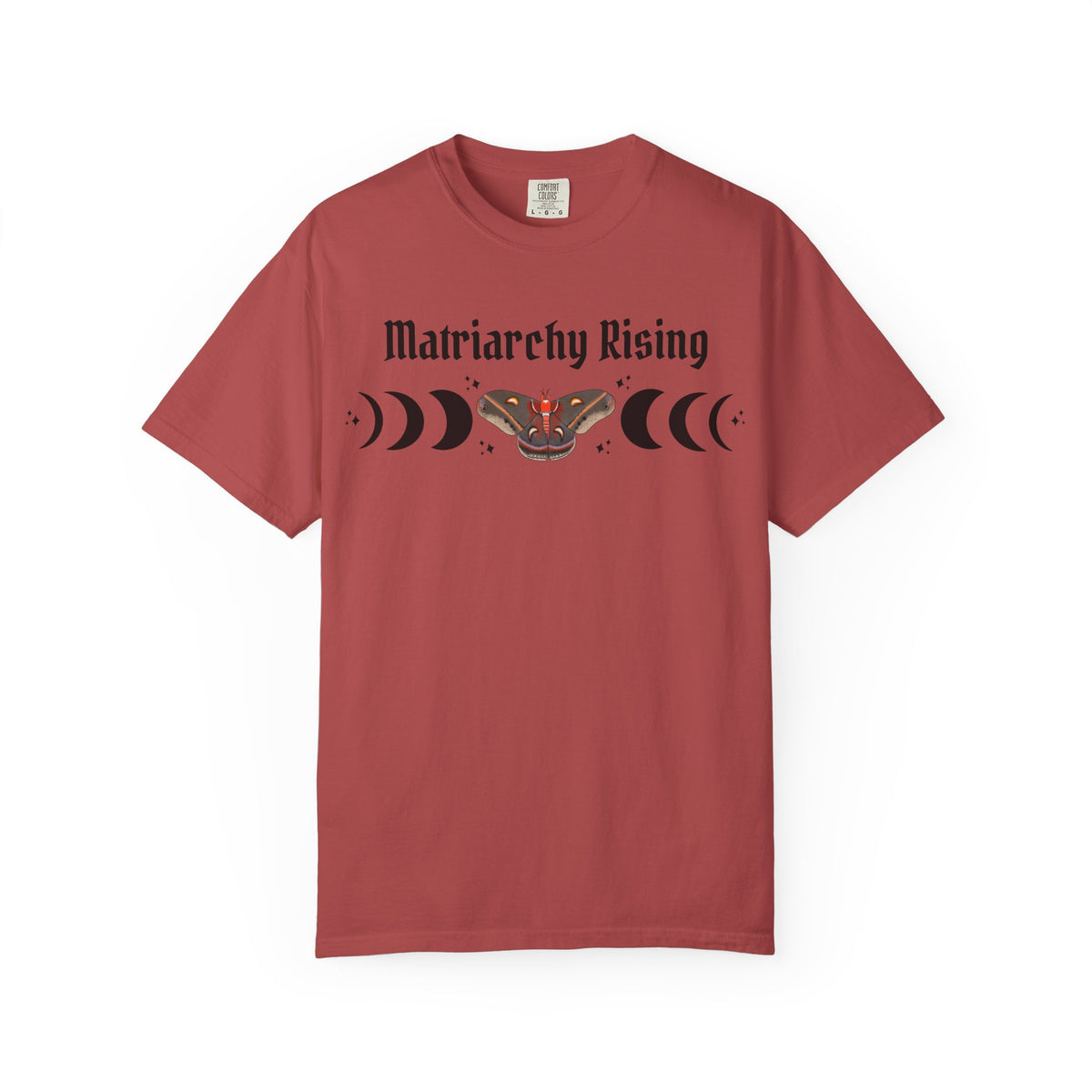 Matriarchy Rising Tee Moon Phases & Moth Feminist Graphic T-Shirt
