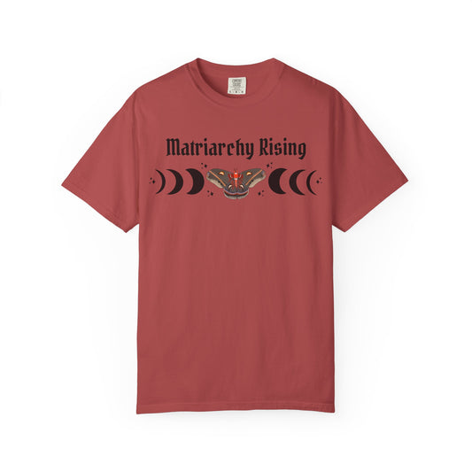 Matriarchy Rising Tee Moon Phases & Moth Feminist Graphic T-Shirt