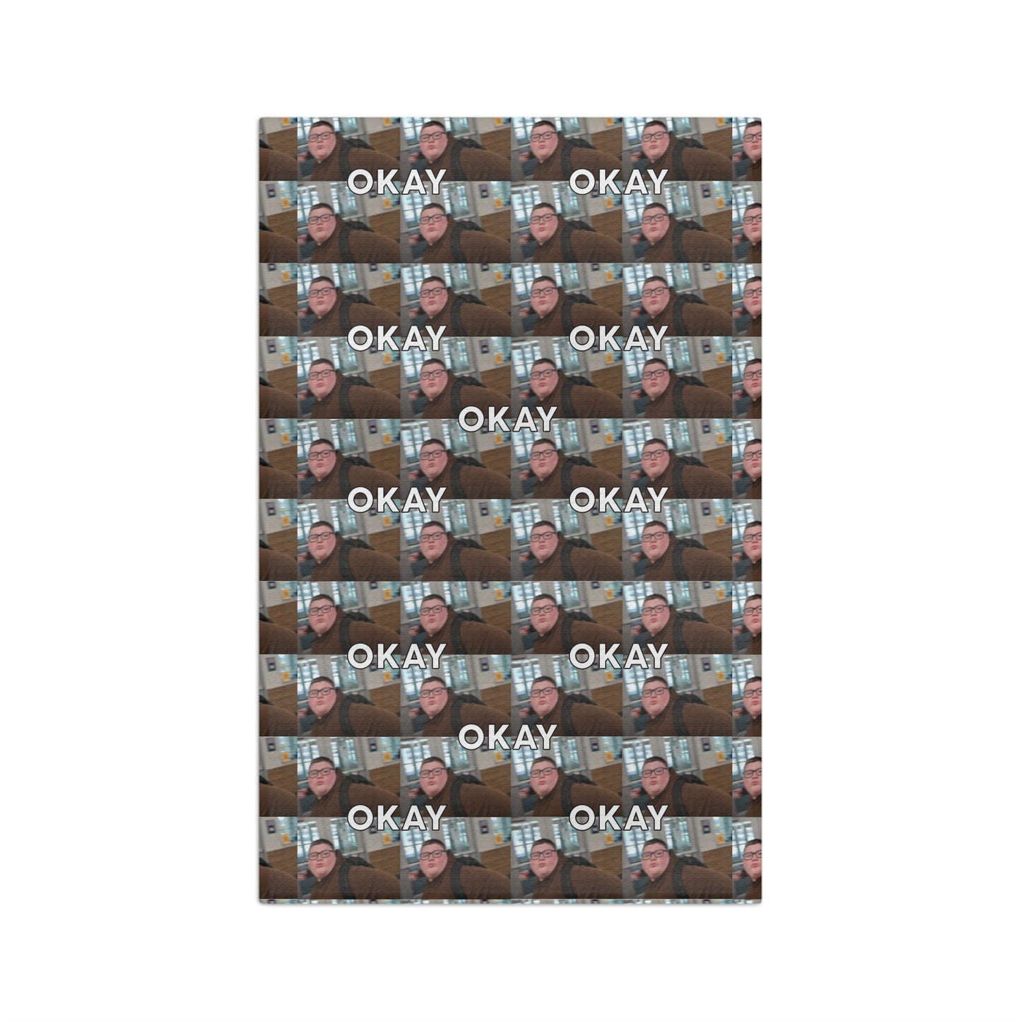 Okay Punch Meme Microfiber Tea Towel | Funny Kitchen Towel