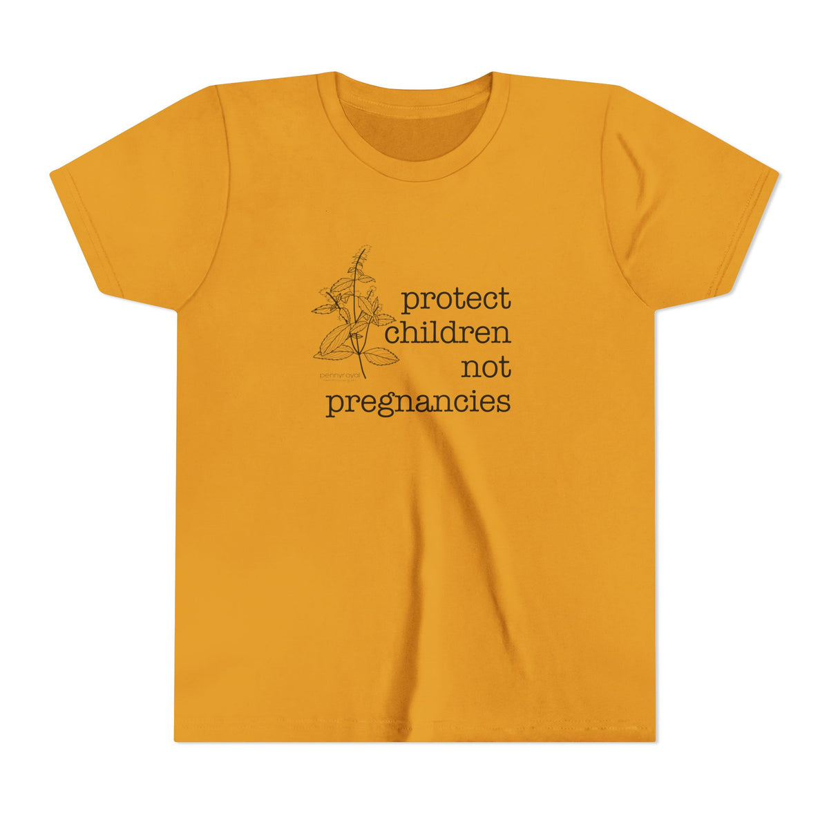 Protect Children Not Pregnancies Youth Short Sleeve Tee