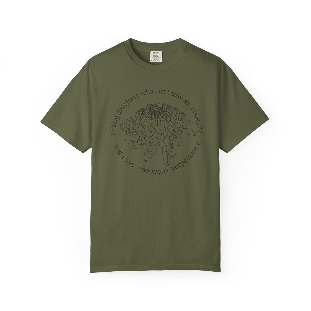 Floral Raising Daughters and Sons T-Shirt Botanical Line Art