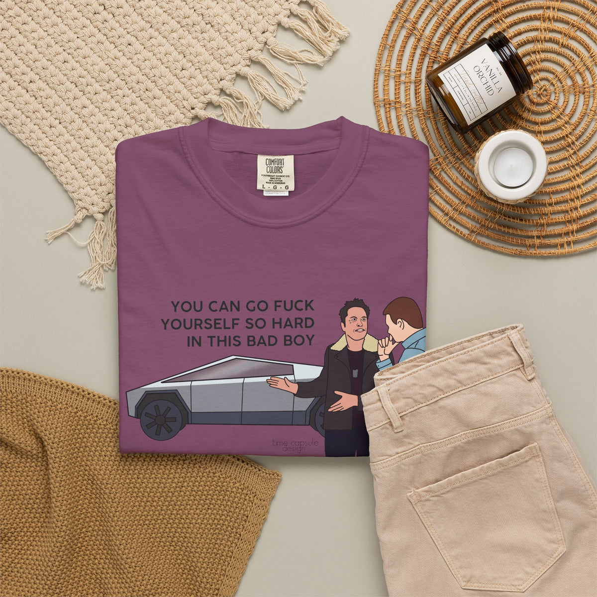 Elon Musk Cybertruck Tesla You Can Go Fuck Yourself So Hard in This Bad Boy T-Shirt