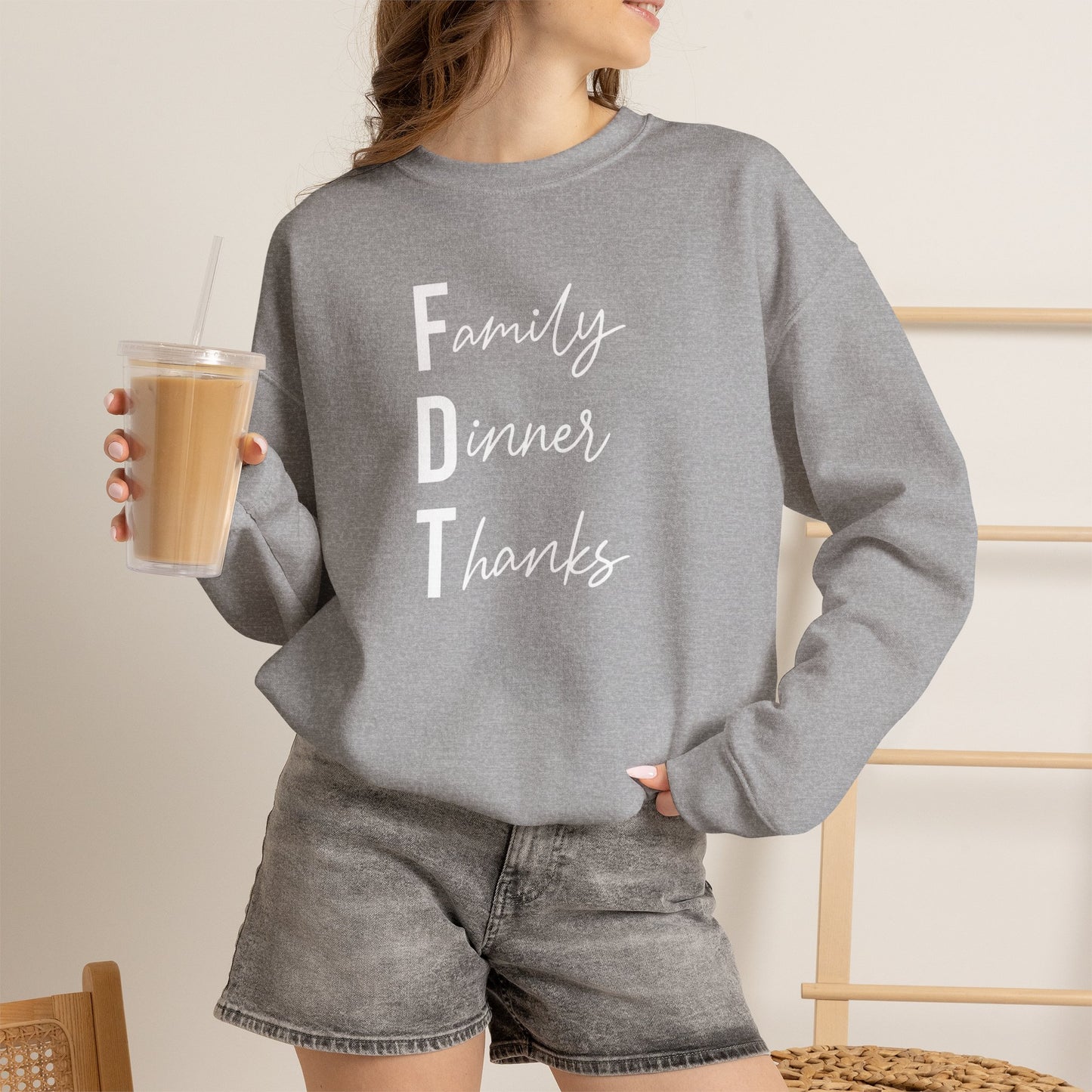 Family Dinner Thanks Sweatshirt thanksgiving fdt
