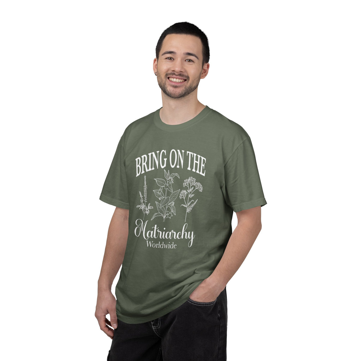Bring On The Matriarchy T-shirt Feminist Floral Graphic Tee