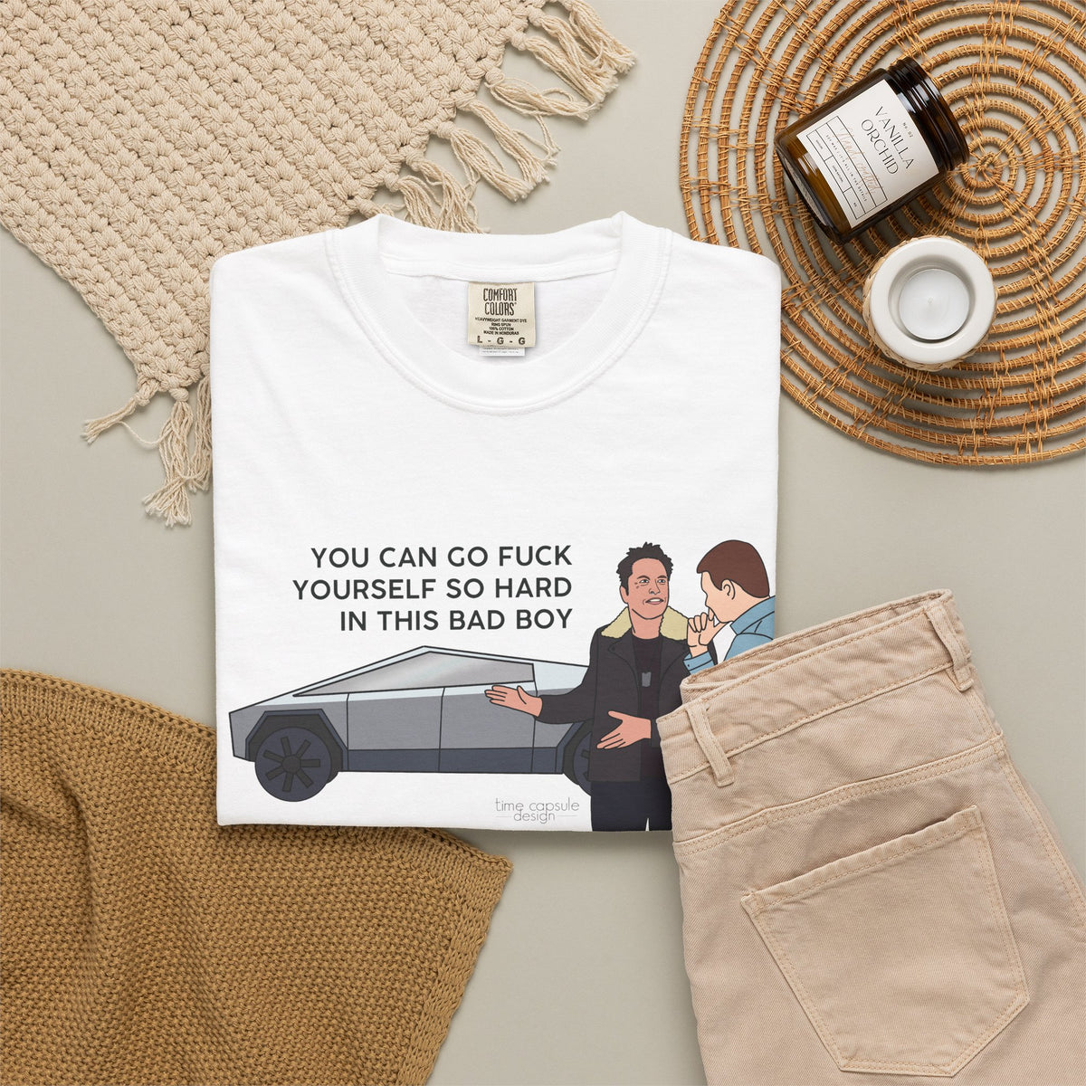Elon Musk Cybertruck Tesla You Can Go Fuck Yourself So Hard in This Bad Boy T-Shirt