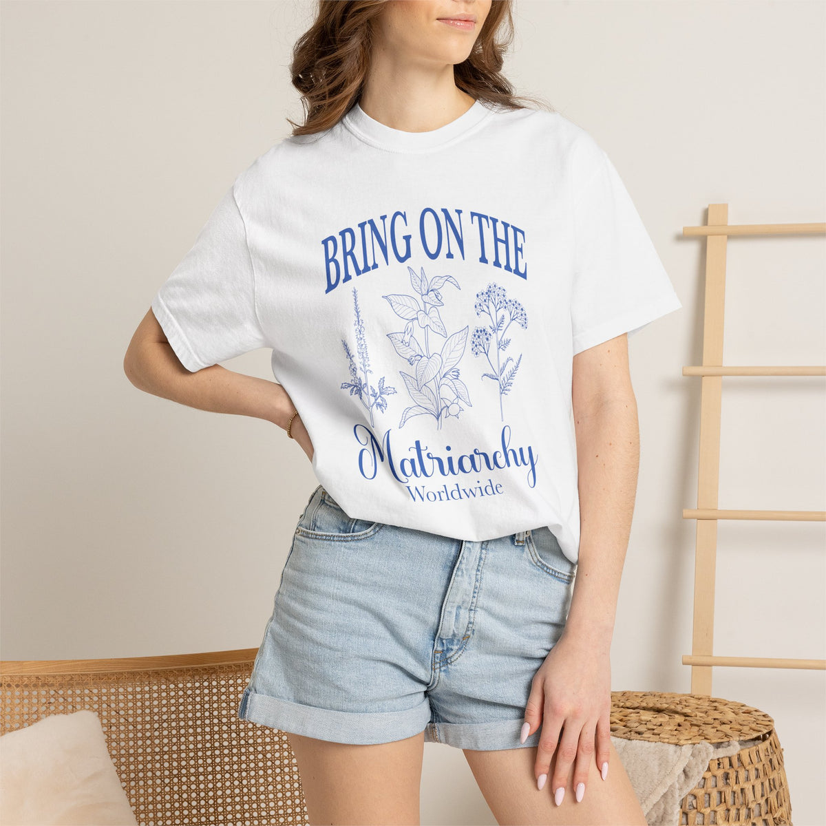Bring On The Matriarchy T-shirt Feminist Floral Graphic Tee