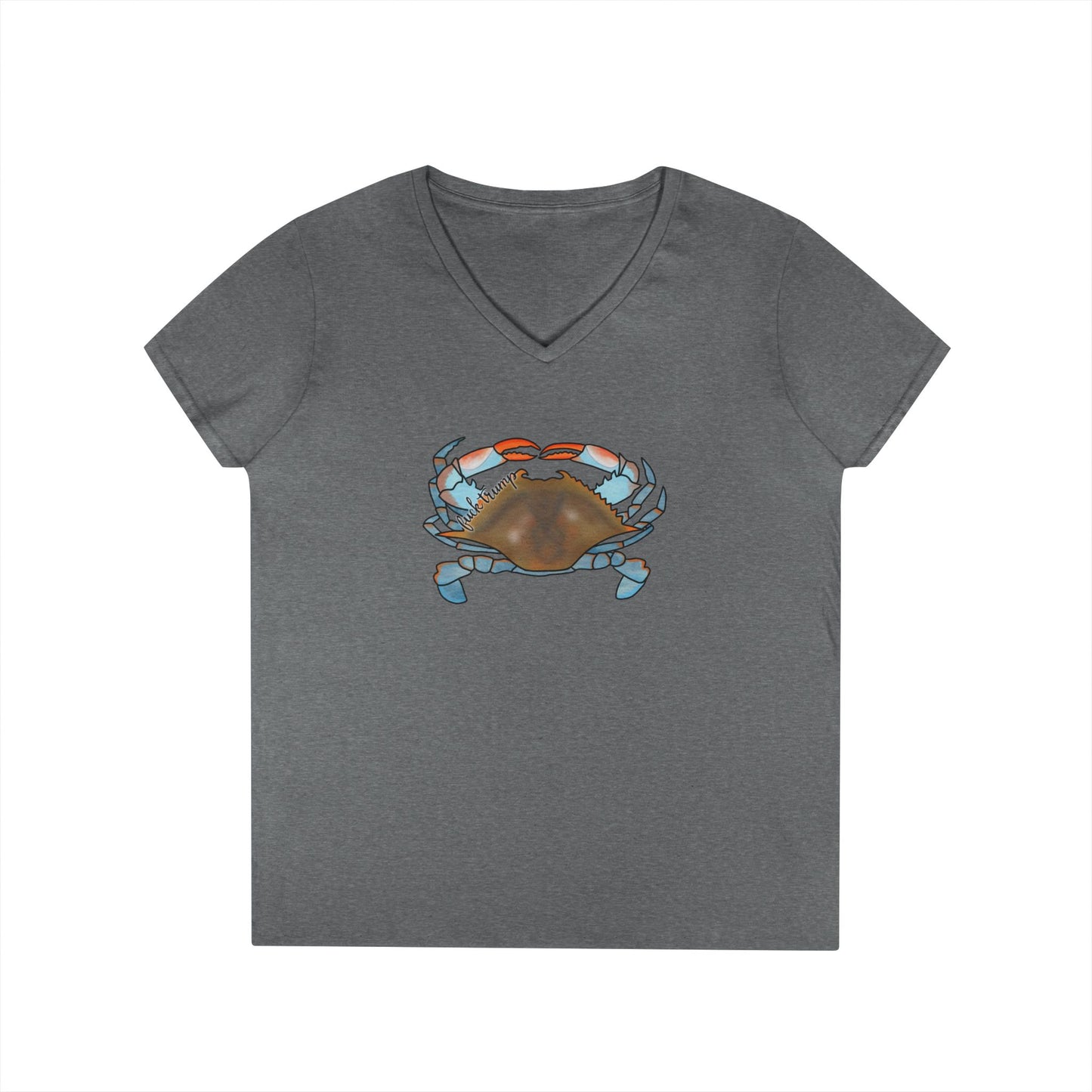 Blue Crab Illustration T-Shirt | Coastal Sea Life Tee FDT