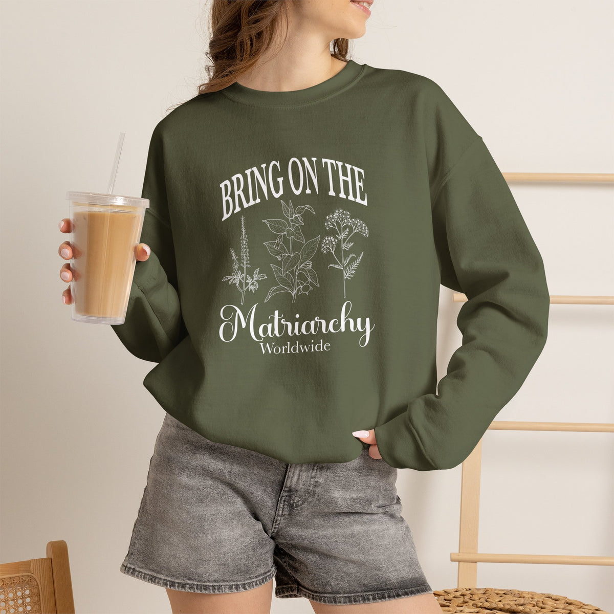 Bring on the Matriarchy Classic Crewneck Sweatshirt