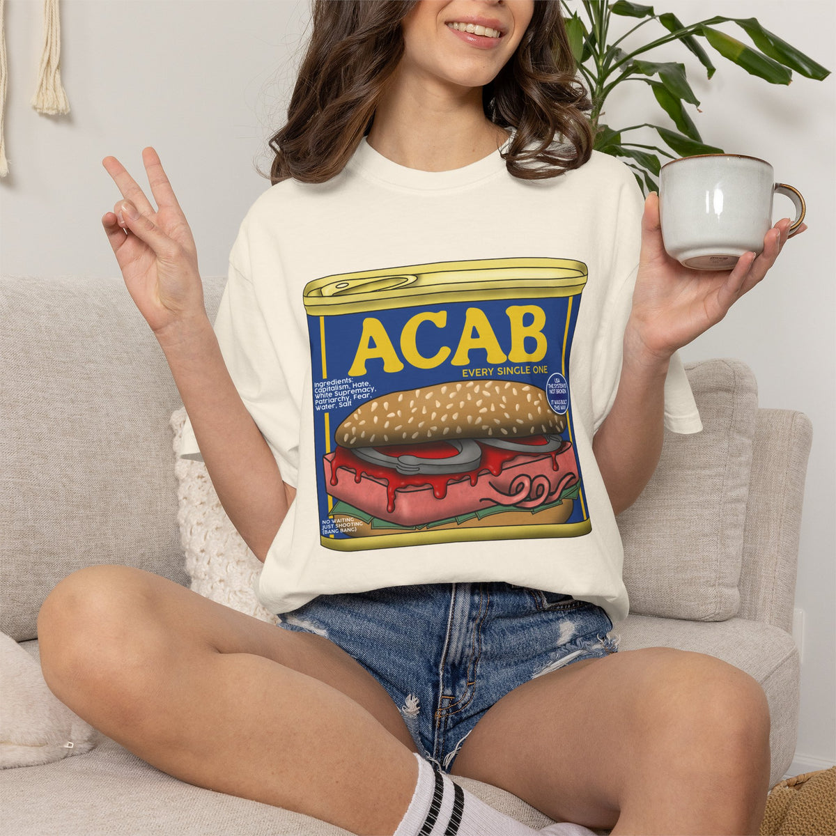 ACAB Spam Can Graphic T-Shirt