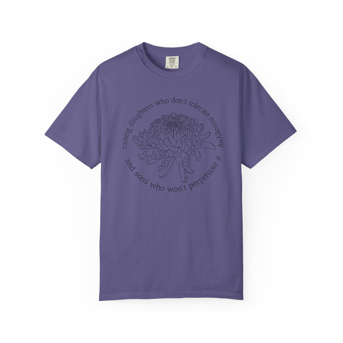 Floral Raising Daughters and Sons T-Shirt Botanical Line Art