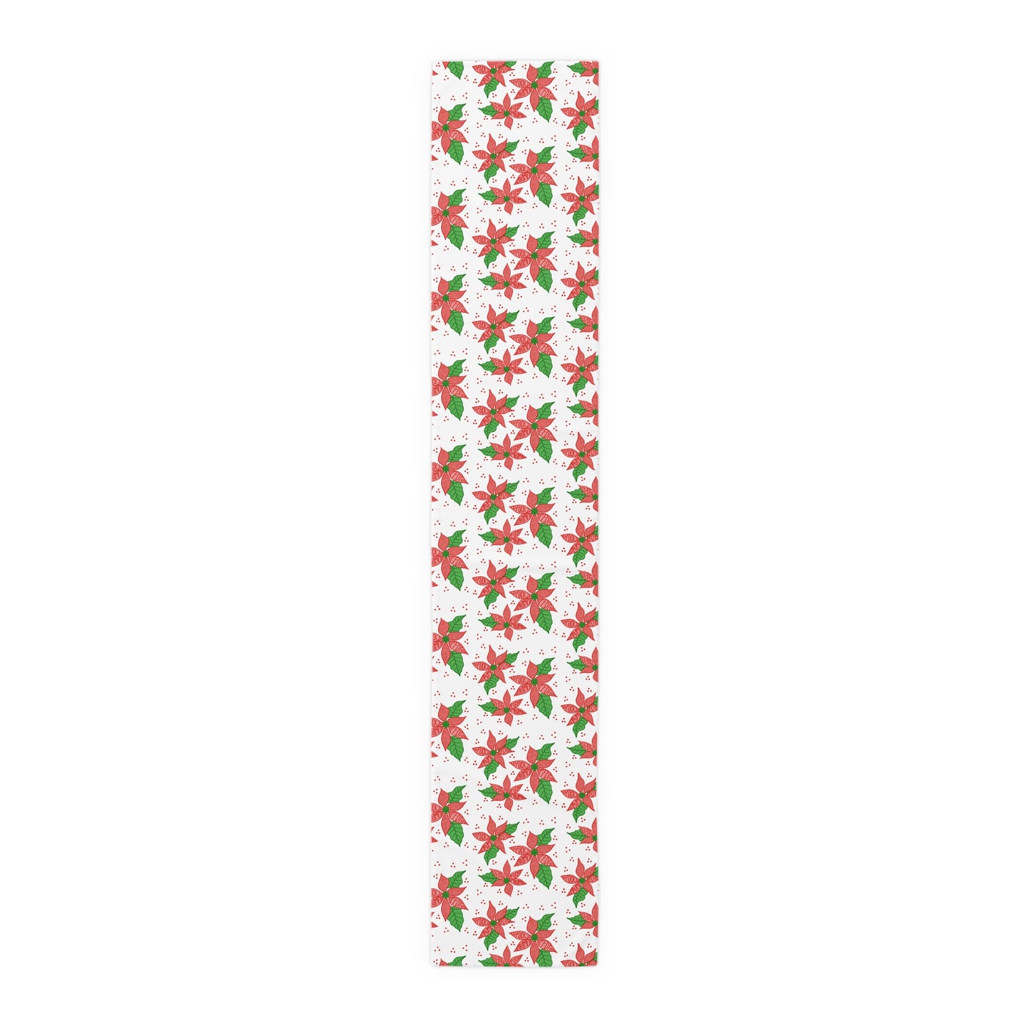 Slightly Subtle Poinsettia Table Runner, Festive FDT Holiday Christmas Decor Table Kitchen Setting