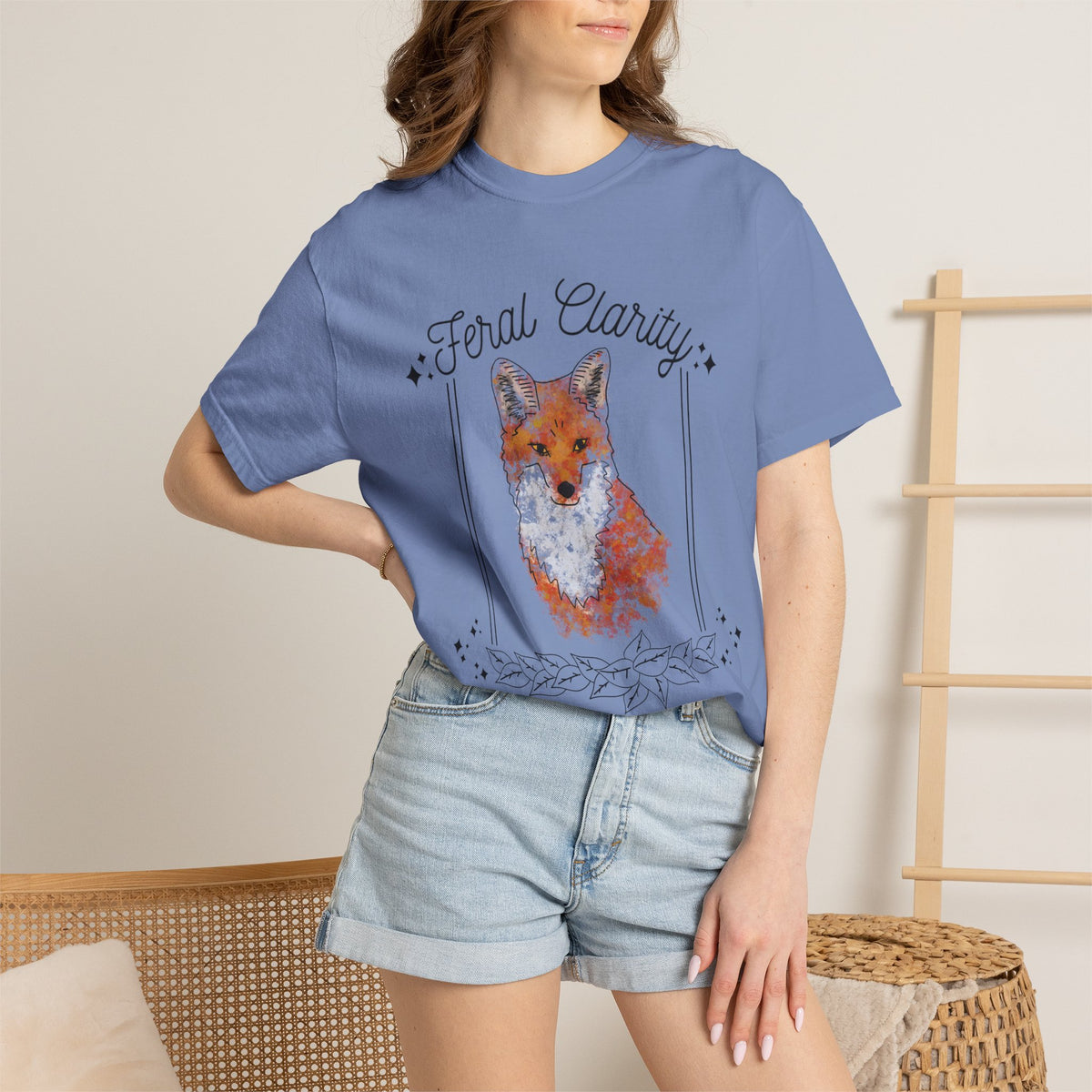 Feral Clarity Fox Graphic T-Shirt