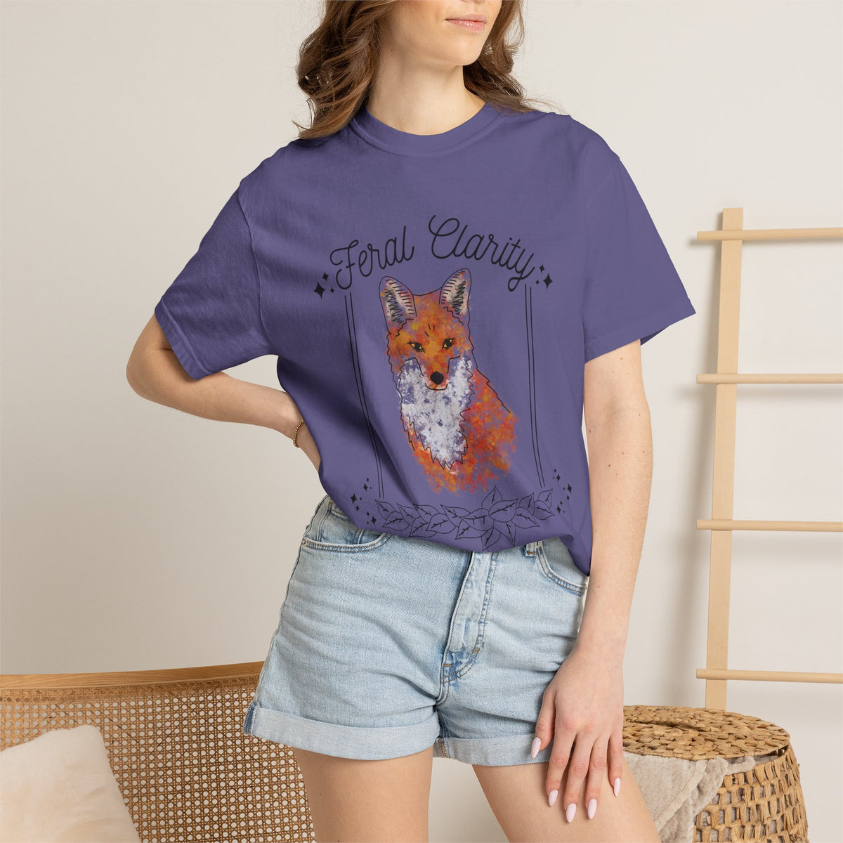 Feral Clarity Fox Graphic T-Shirt