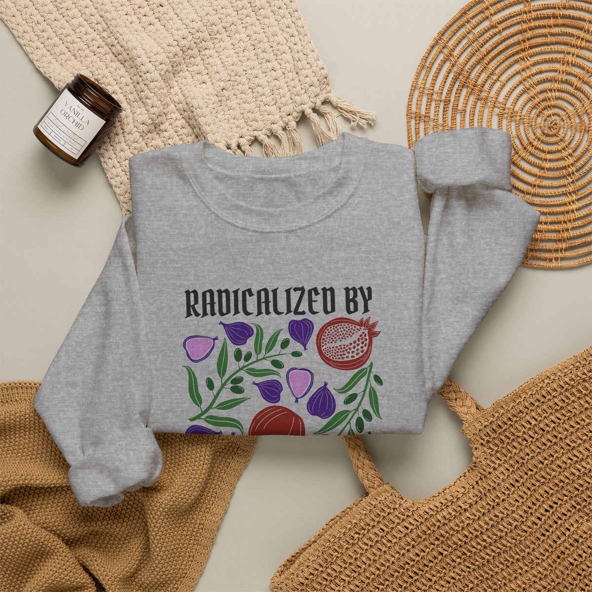 Radicalized by Basic Empathy Floral Sweatshirt