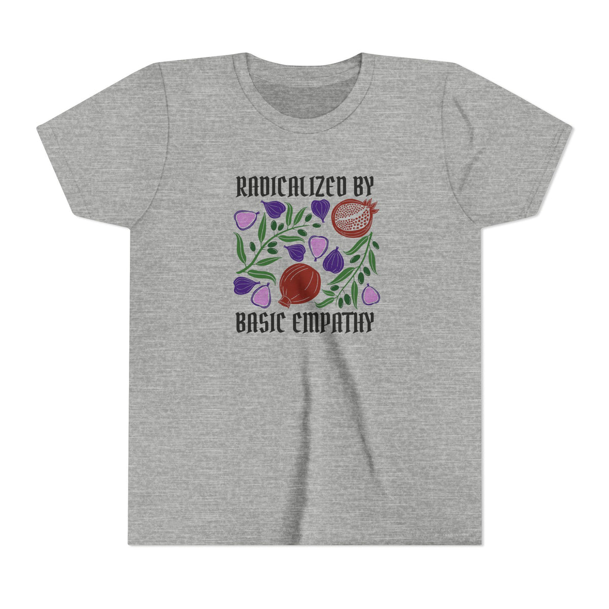 Youth Radicalized by Basic Empathy Floral Graphic T-Shirt