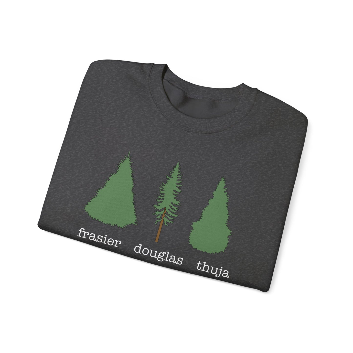 Frasier Douglas Thuja FDT Pine Tree Eco-Friendly Tree Sweatshirt, Unisex Crewneck, Nature Lover Gift, Casual Outfit, Gift for Him or Her
