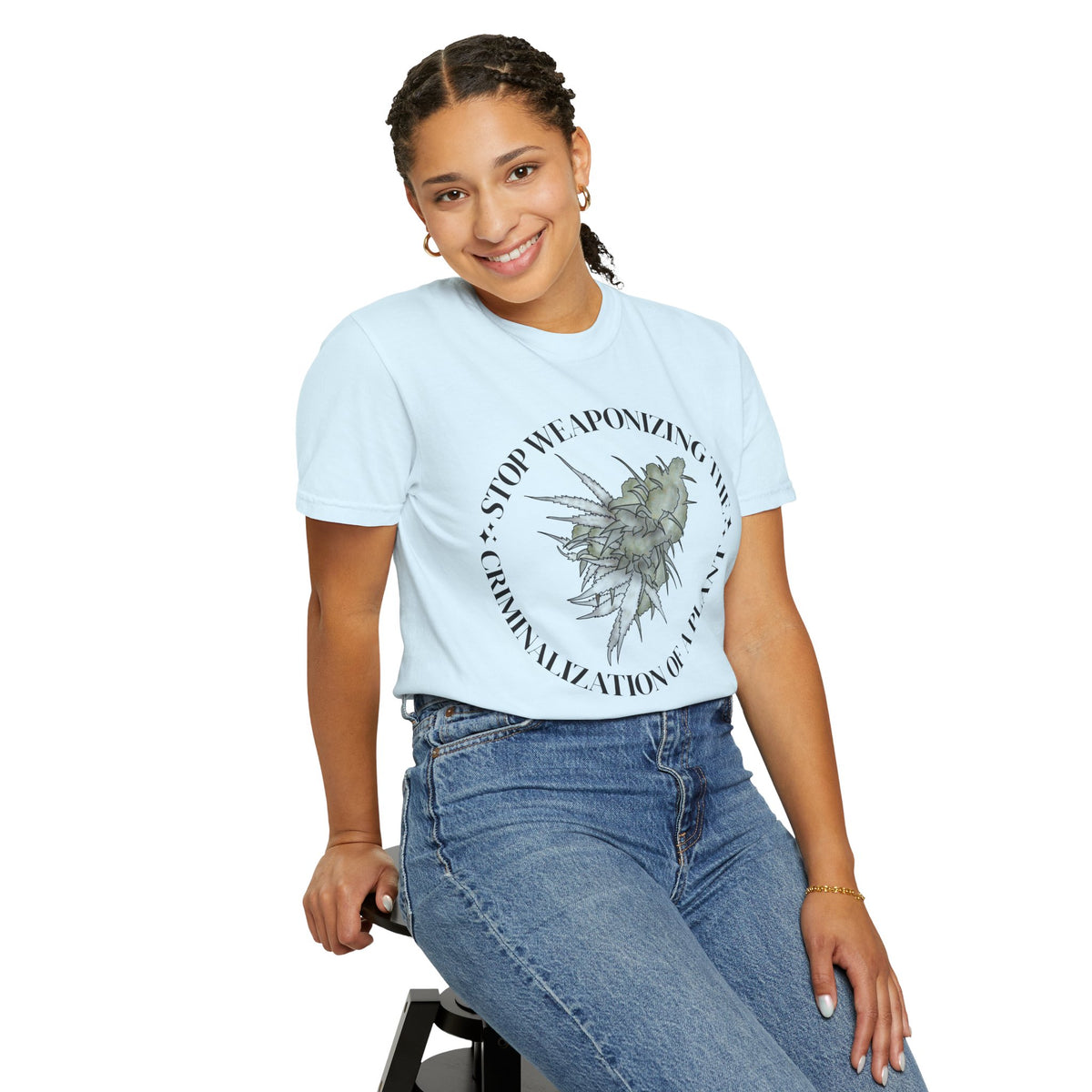 Stop Weaponizing the Criminalization of a plant Floral Graphic Tee