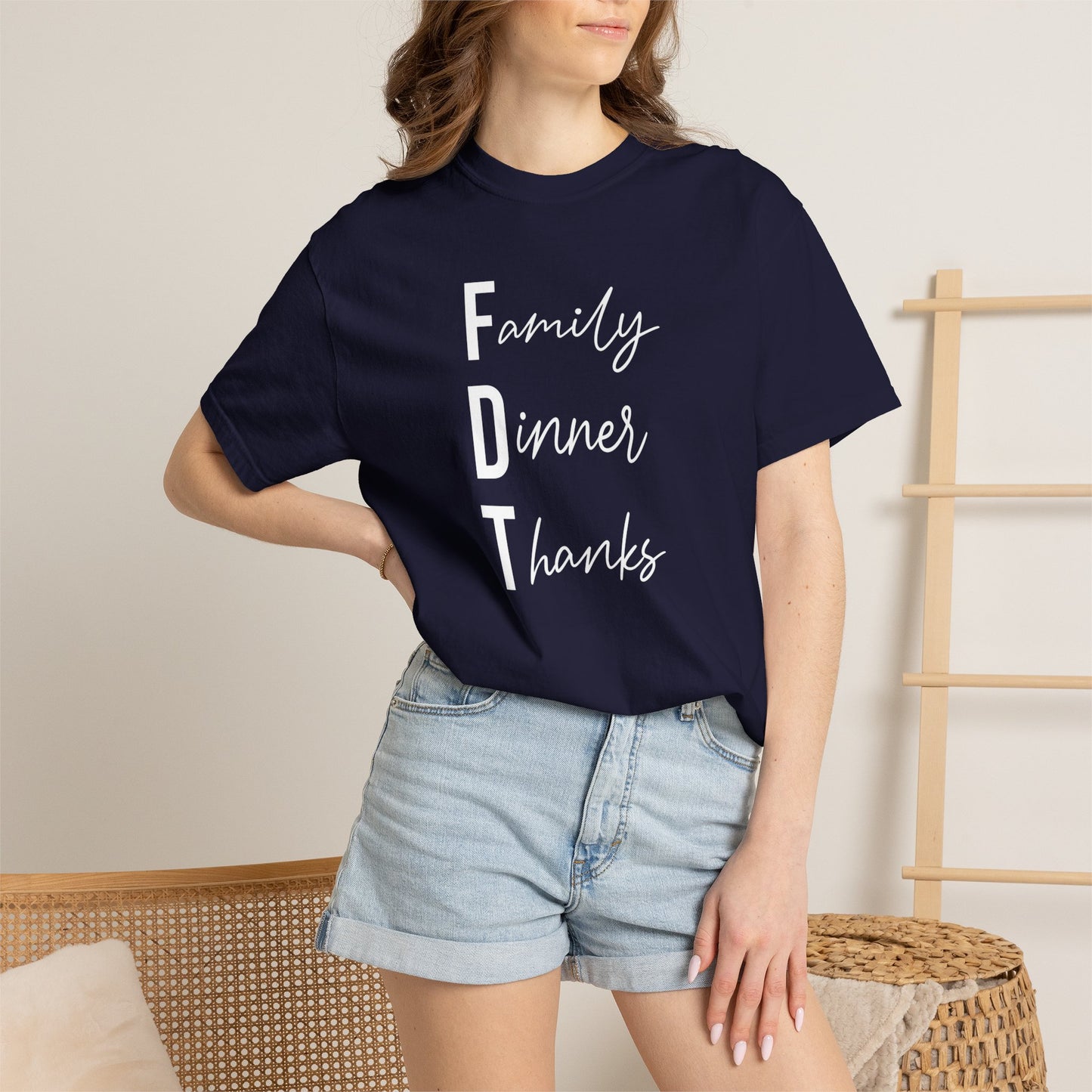 Family Dinner Thanks T-Shirt fdt Thanksgiving Family Gathering Tee