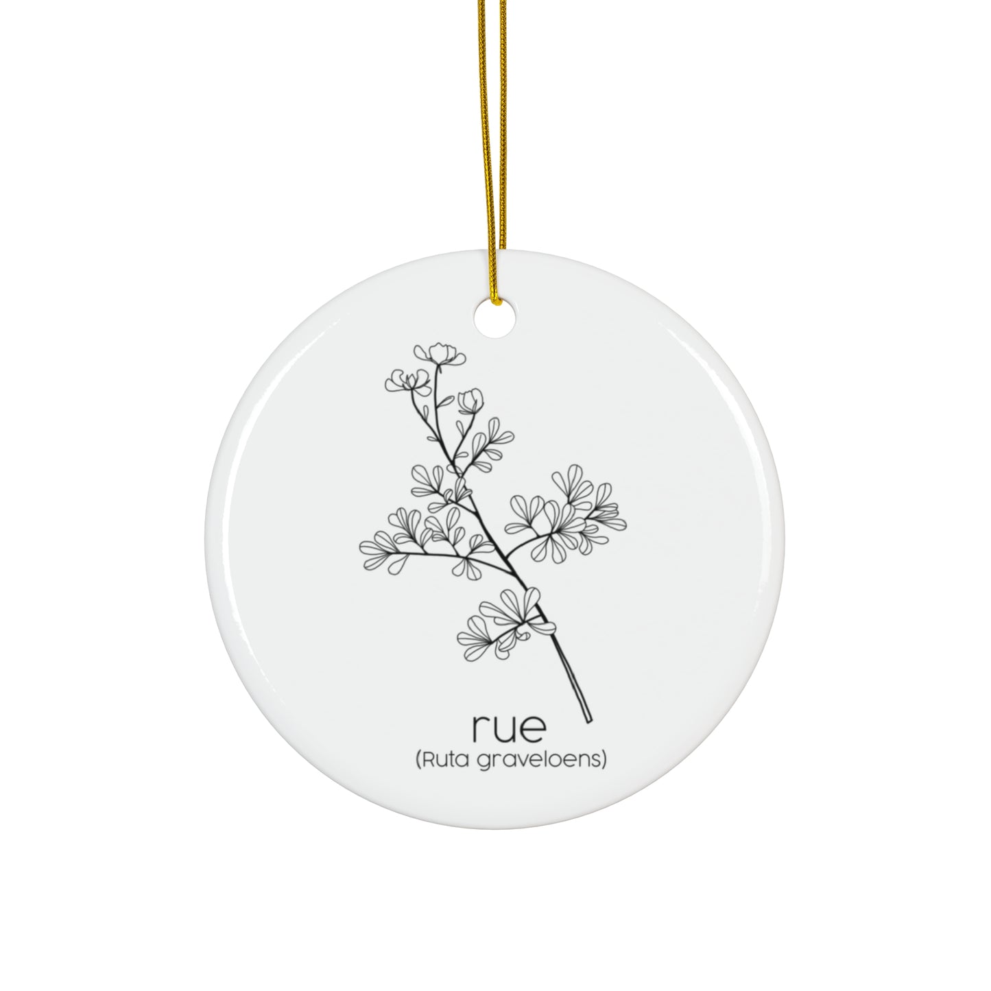 Rue Ceramic Ornament