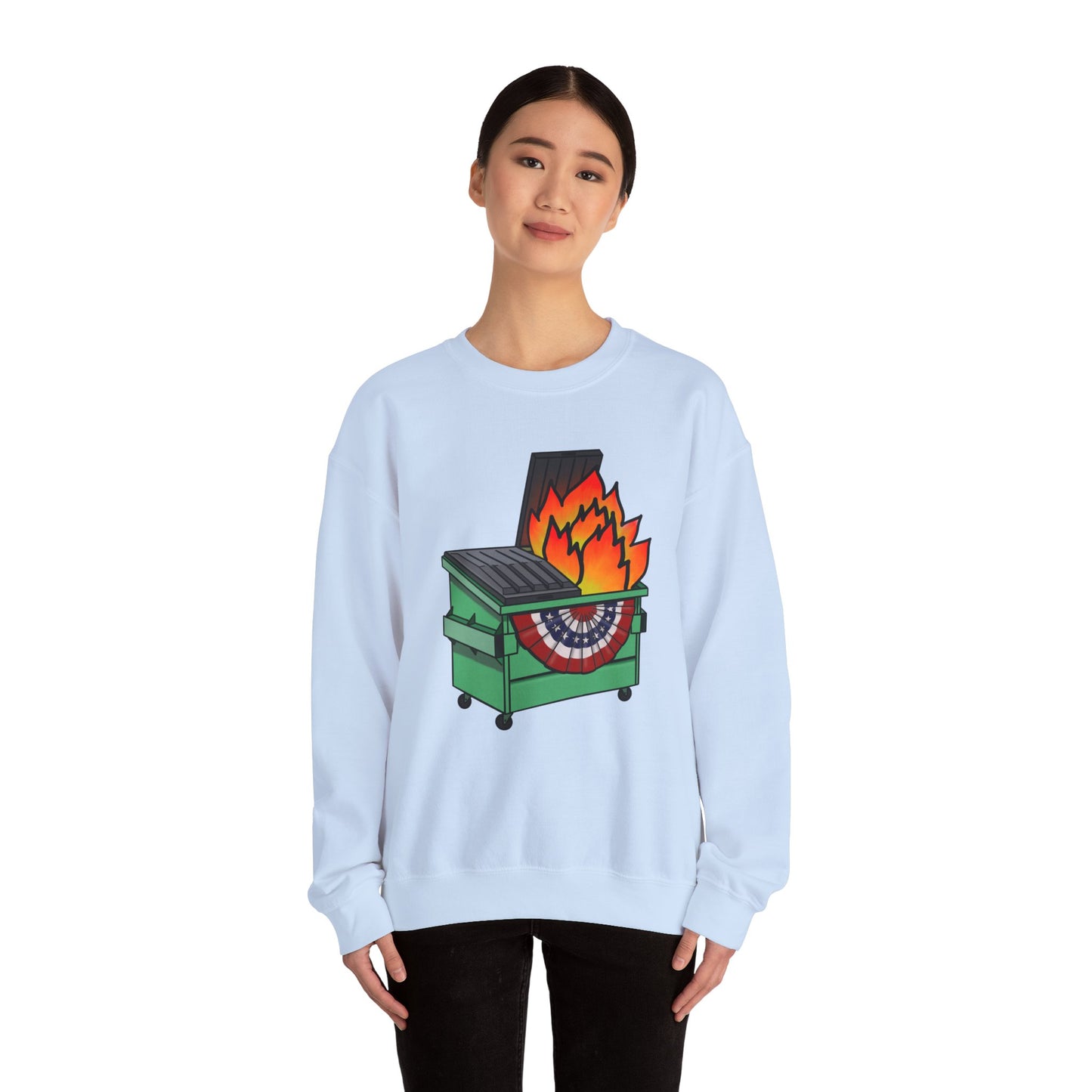 American Dumpster Fire Unisex Heavy Blend™ Crewneck Sweatshirt