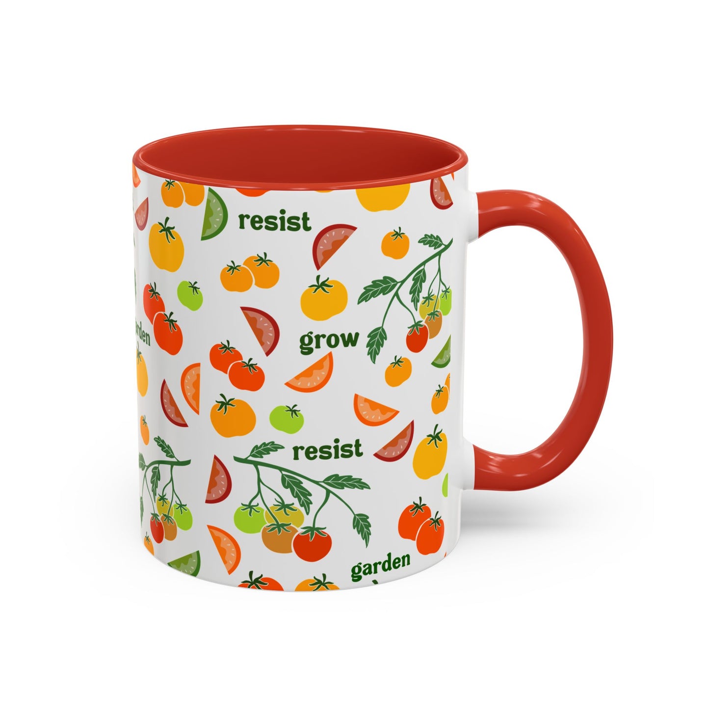 Resist Grow Garden tomatoes coffee mug | Accent Mug 11oz 15oz