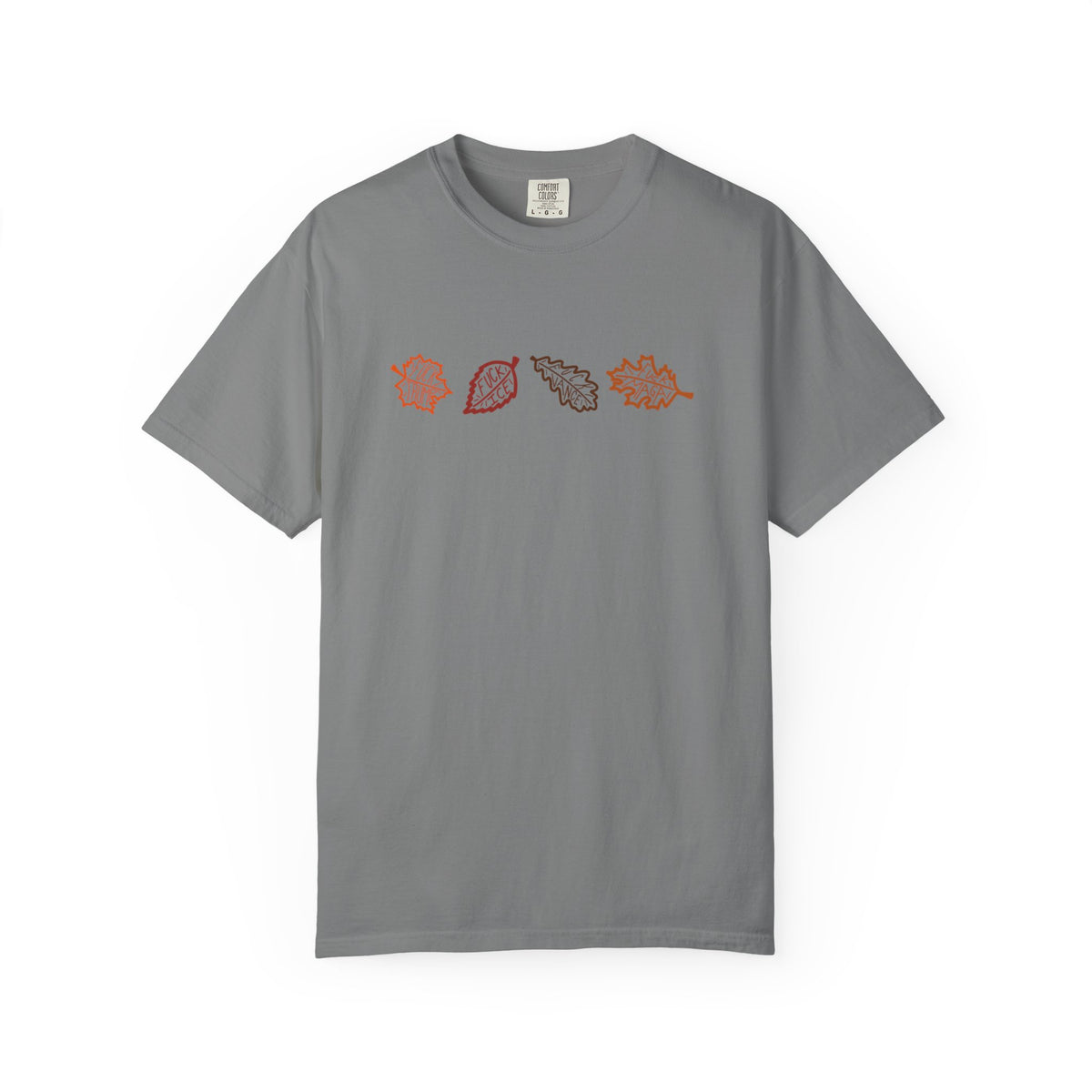 Autumn Leaves T-Shirt FDT Minimal Fall Foliage Graphic Tee