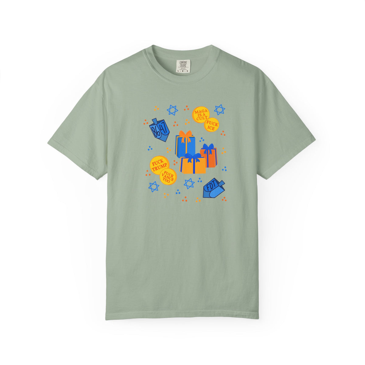 Slightly Subtle Hanukkah Dreidel Gelt Gift Celebration T-Shirt