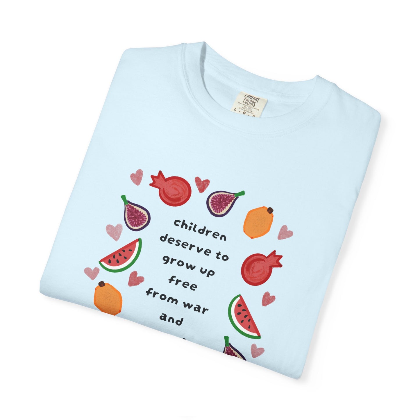 Children Deserve to Grow Up Tee Anti War Peace & Freedom Statement T-Shirt