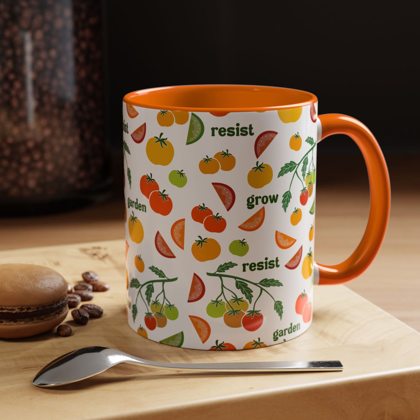Resist Grow Garden tomatoes coffee mug | Accent Mug 11oz 15oz
