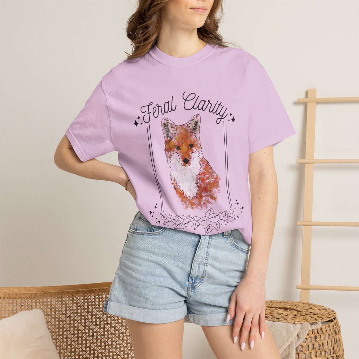 Feral Clarity Fox Graphic T-Shirt