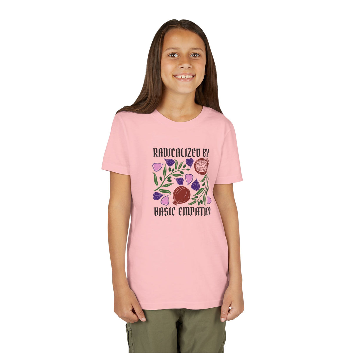 Youth Radicalized by Basic Empathy Floral Graphic T-Shirt