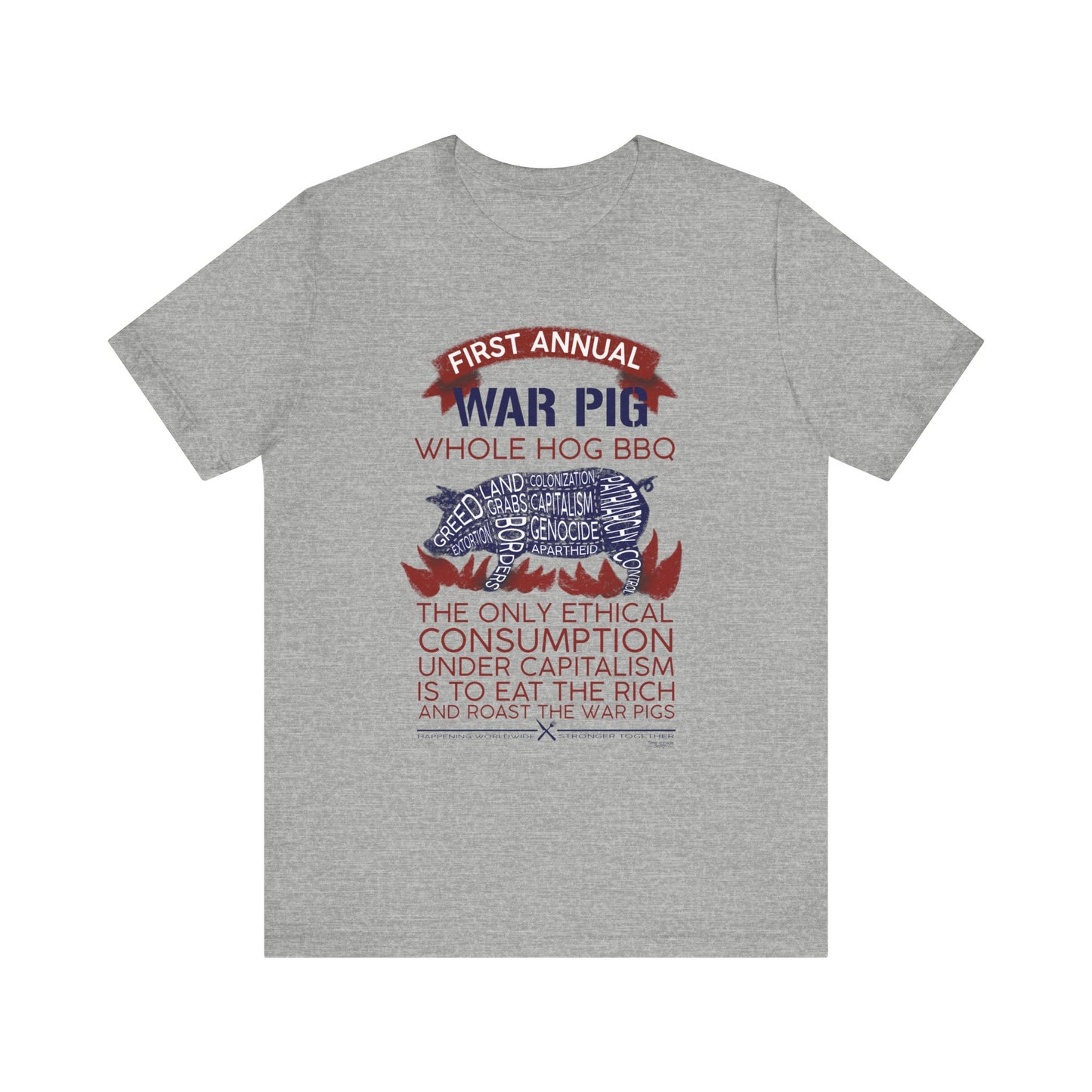 Whole Hog Pig Roast Unisex Jersey Short Sleeve Tee