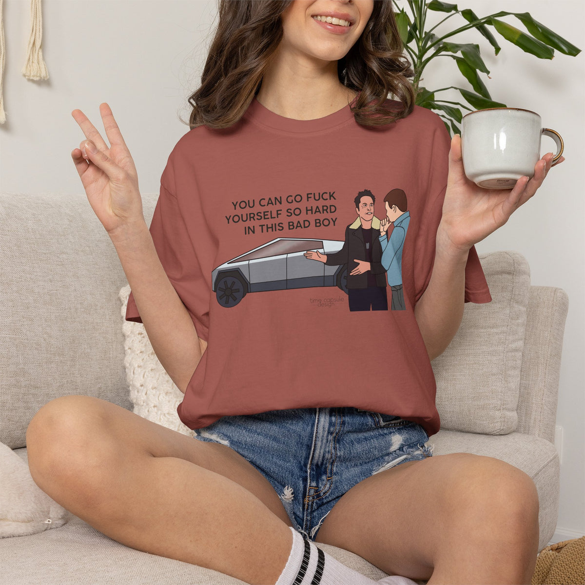 Elon Musk Cybertruck Tesla You Can Go Fuck Yourself So Hard in This Bad Boy T-Shirt