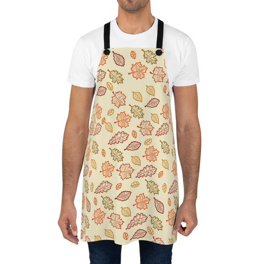 Slightly Subtle Autumn Leaves Apron, Cozy Kitchen Gift, Fall Cooking Attire, Thanksgiving Baking, Harvest Decor
